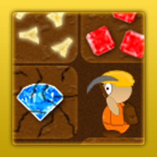 Treasure Miner - 2d gem mine iOS App