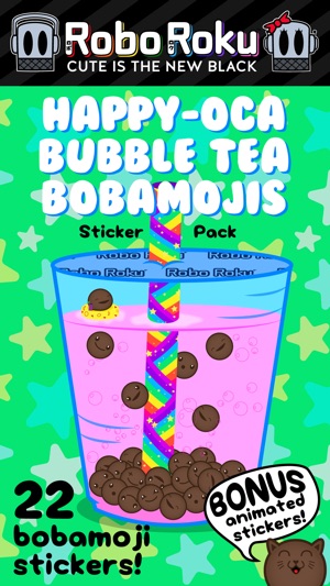 Happy-oca Bubble Tea Bobamojis