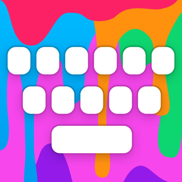 rainbow app key color themes,  Color the on  keyboard App RainbowKey fonts GIF &