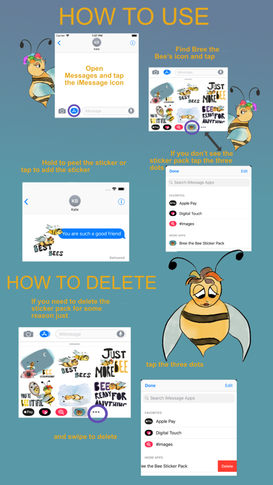 Bree the Bee Sticker Pack screenshot 3