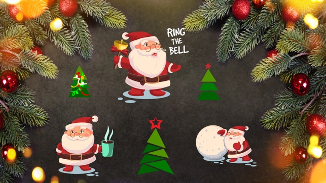 Christmas Santa Treat Sticker