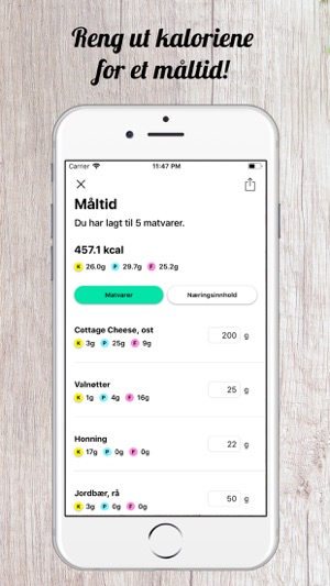 Nutrimo - Næringsinnhold(圖3)-速報App