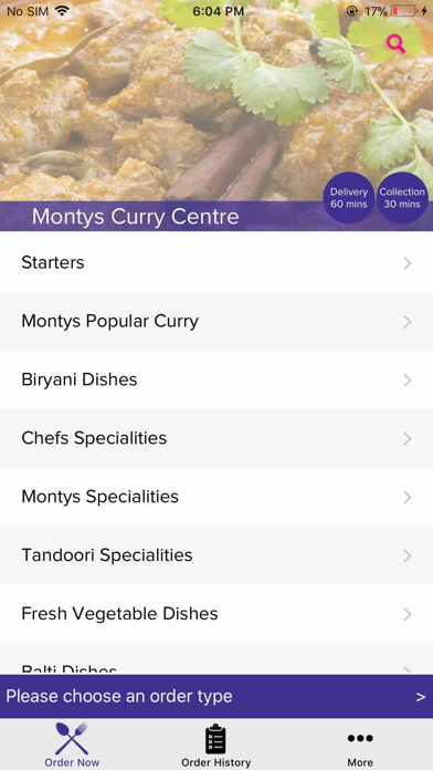 How to cancel & delete Montys Curry Centre from iphone & ipad 1