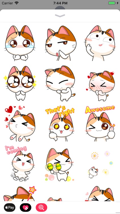 Animated Cat Stickers Pack