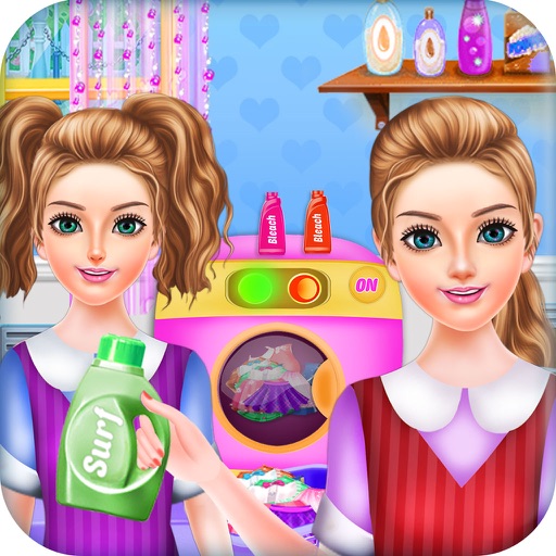 School Girls Home Laundry iOS App