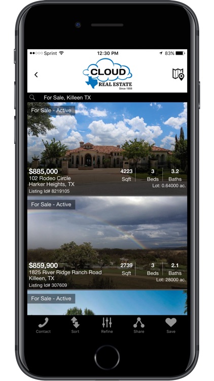 Cloud Real Estate Home Search