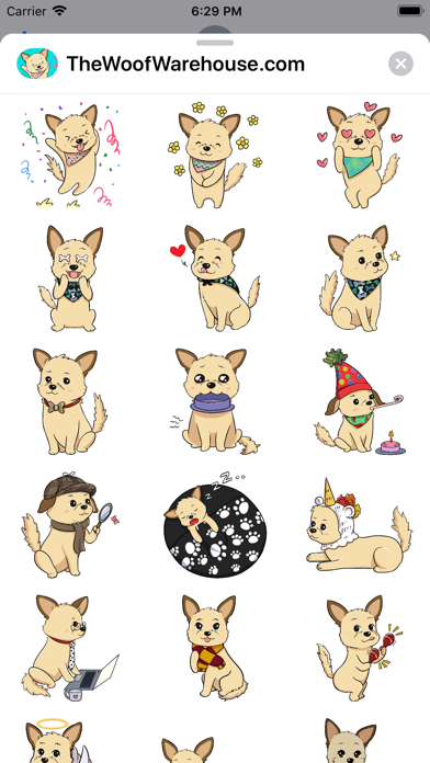 Dog Stickers by Woof Warehouse screenshot 3