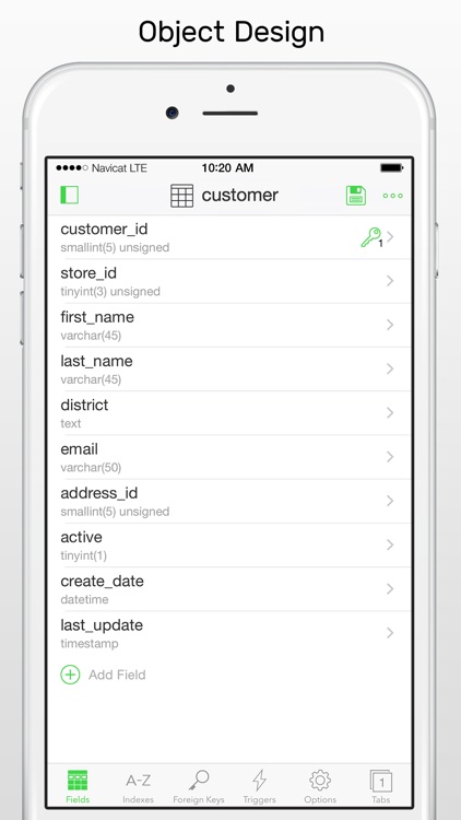 Navicat for MySQL - mobile database management GUI