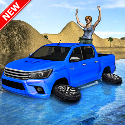 Beach Truck surf aquático-3D Fun Driving Sim
