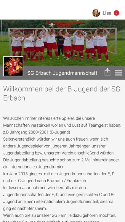 SG Erbach Jugendmannschaft