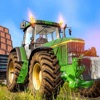 Driving Tractor Farming Sim