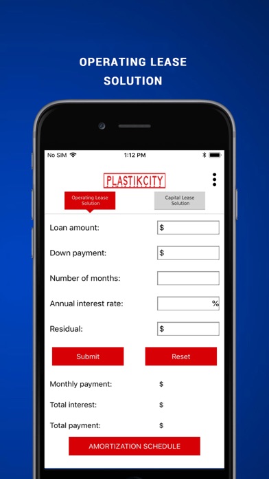 Lease Calculator - PLASTIKCITY screenshot 2