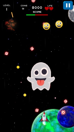 Space Shooter Emoji Invasion(圖4)-速報App