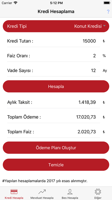 How to cancel & delete Kredi Mevduat Hesaplama from iphone & ipad 1