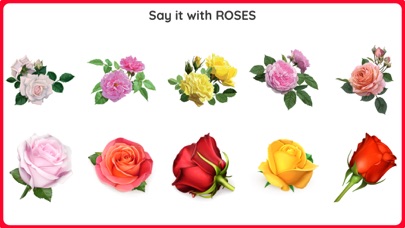 Romantic Roses Lovely Sticker screenshot 2