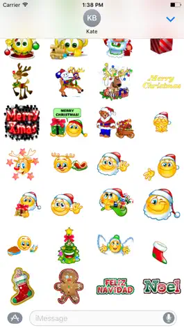 Game screenshot Animated Christmas Stickers apk