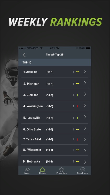 RapidRoster College Football Scores Schedule Stats screenshot-3