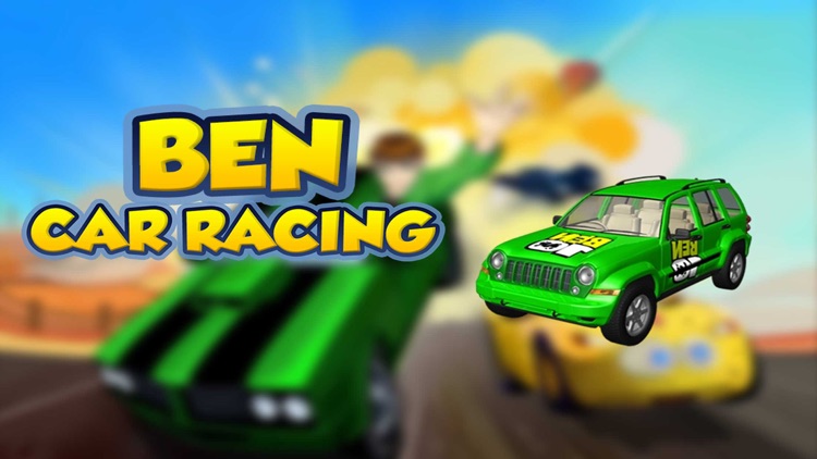 Car Green Alien Ben Super 10 Hero Racing