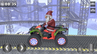 Impossible ATV Santa Stunts screenshot 4