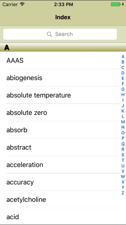 Science Glossary