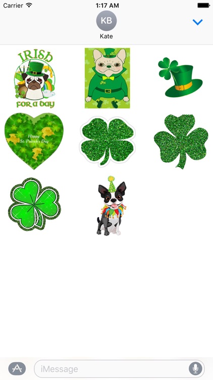 Dog Love Patricks Day Sticker