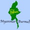 The digital map of Myanmar (Burma)