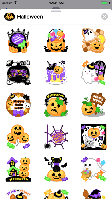 Hollow Halloween Emoji Sticker screenshot 2
