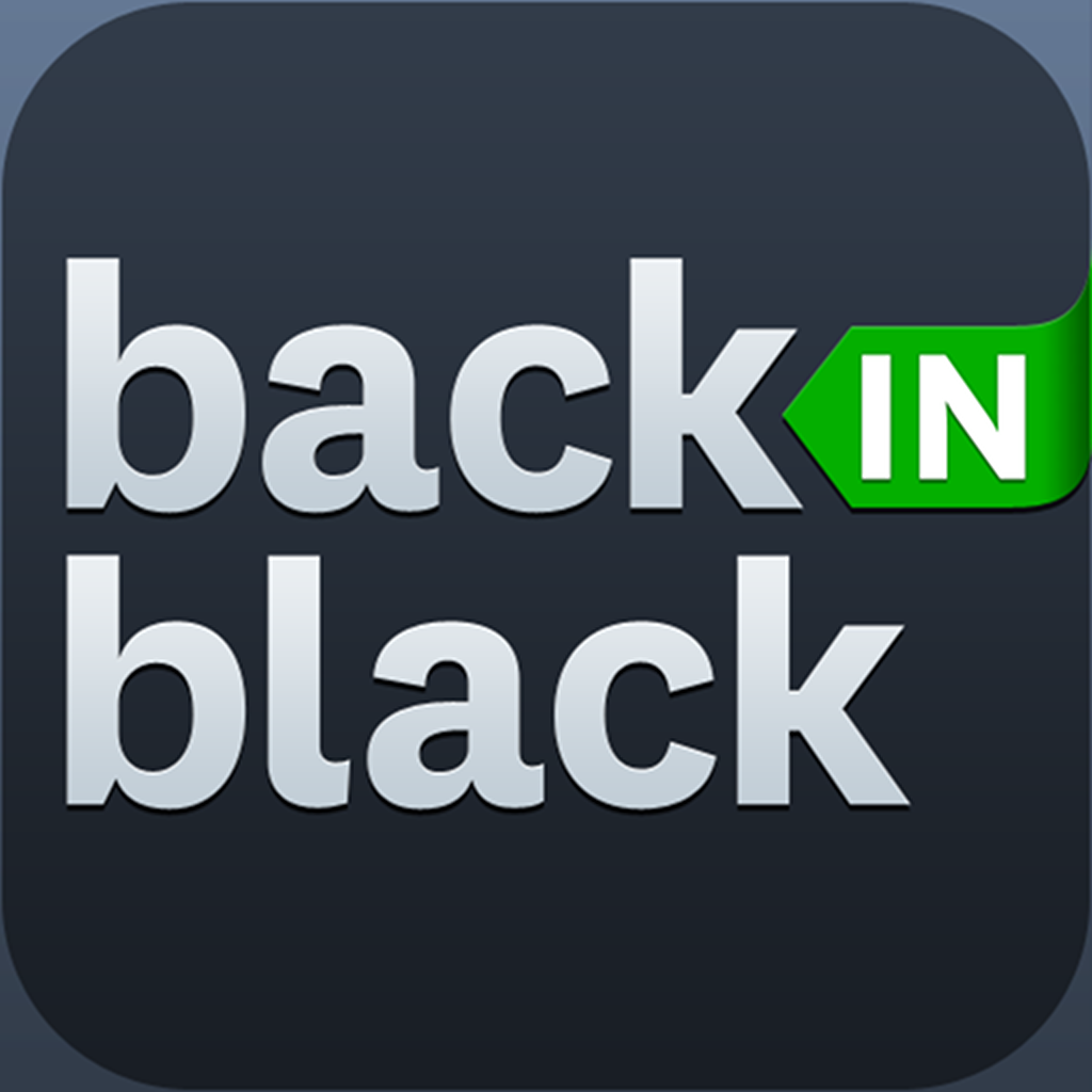 Budget with Back in Black App Icon