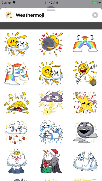 Weather Stickers Weathermoji