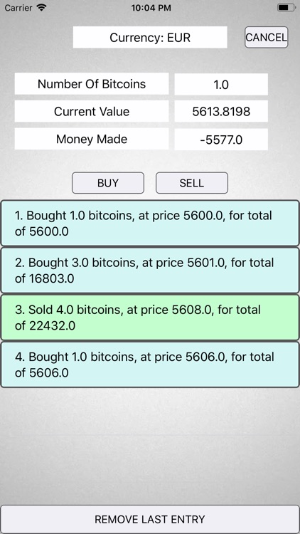 Bitcoin price tracker app screenshot-3