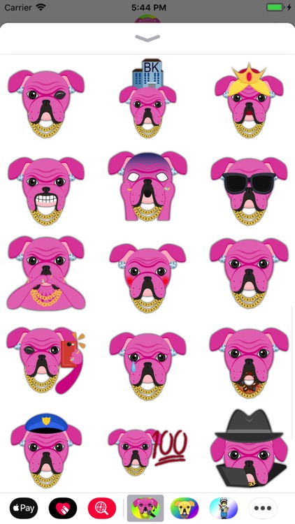 Pink Bling Hip Hop Bulldog