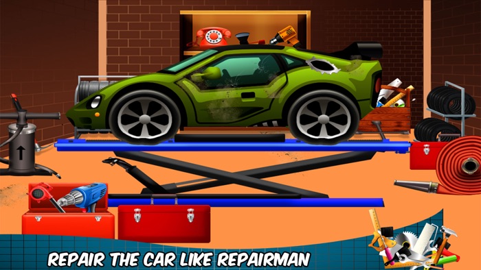 汽车修理技工车库