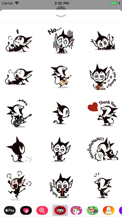Cute Devil Sticker Emojis App screenshot 2