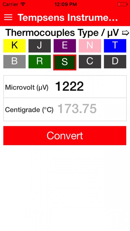 tempsens temp calculator