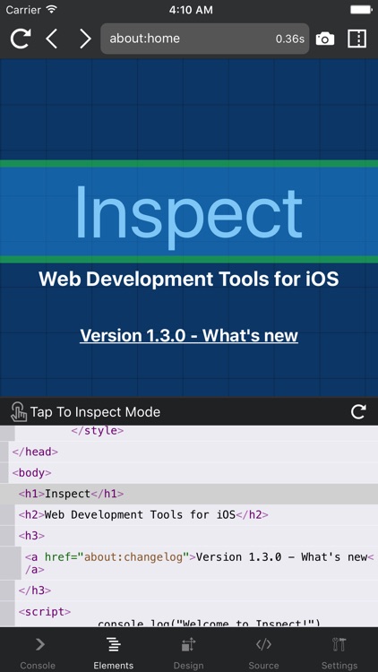 Inspect Browser