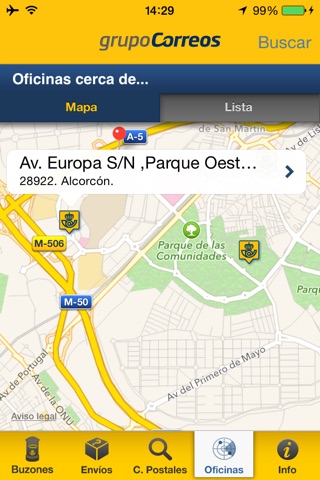 Correos screenshot 4