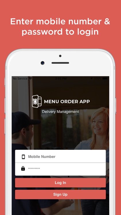 Delivery Driver app-Menu Order