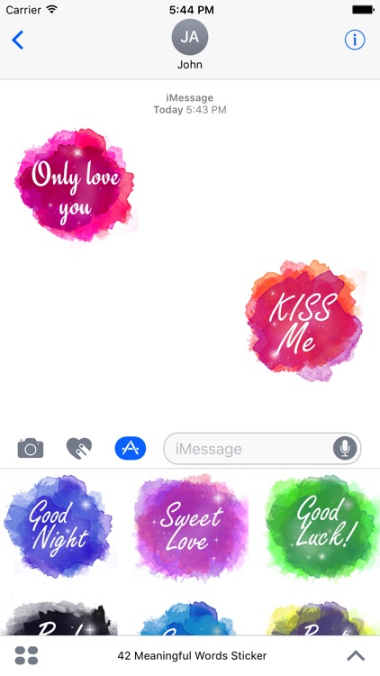 42 Meaningful Words Sticker screenshot-3