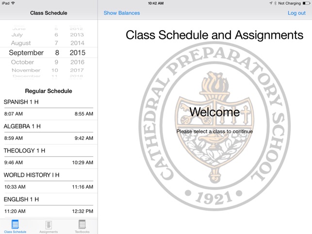 Class Schedule & Assignment