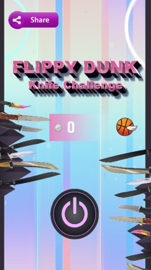 Flippy Dunk Knife Challenge