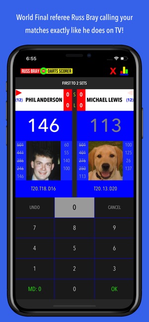 Russ Bray Darts Scorer Pro(圖1)-速報App