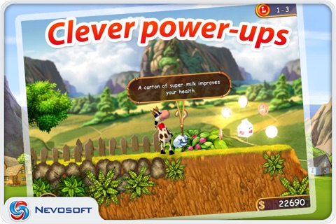 Supercow: funny farm arcade platformer screenshot 3