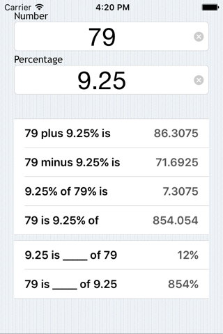 Percent Pro - Calculator - náhled