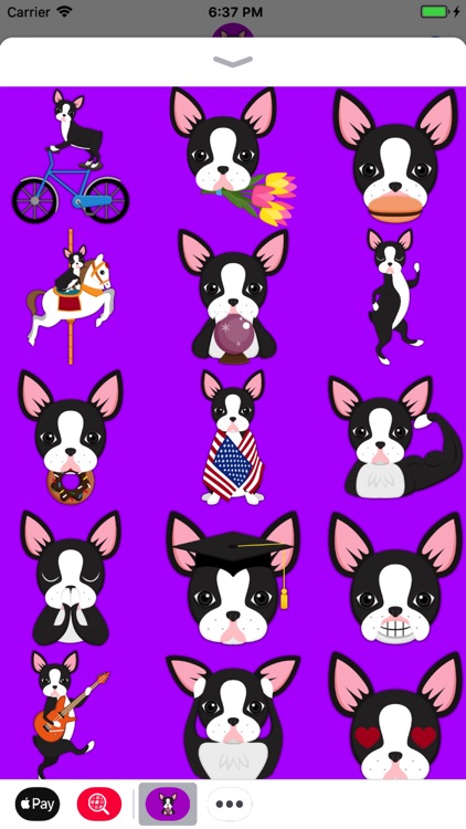 Black Boston Terrier Emoji