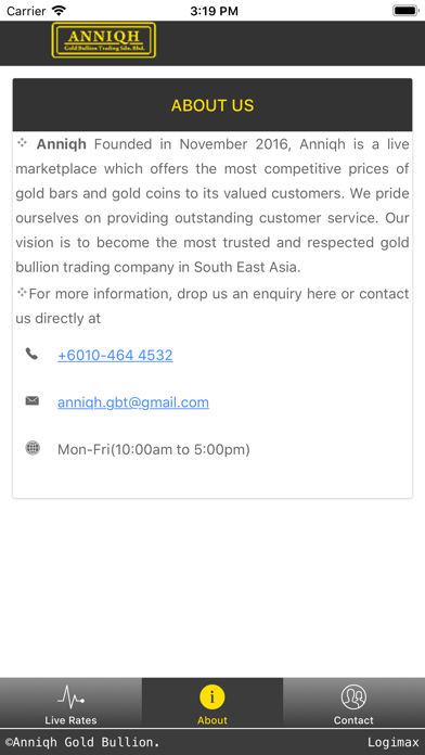 Anniqh Gold Bullion screenshot 3