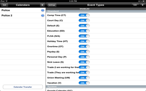 Police Schedule screenshot 3