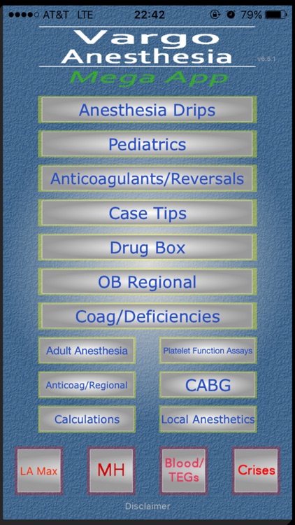 Vargo Anesthesia Mega App