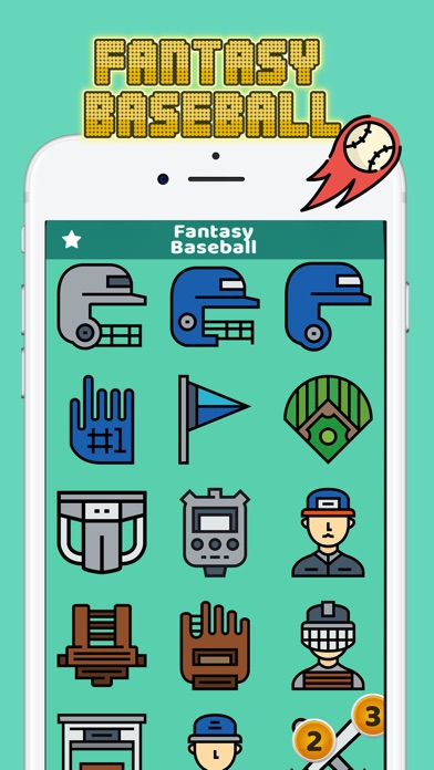 Fantasy Baseball Stickers screenshot 2