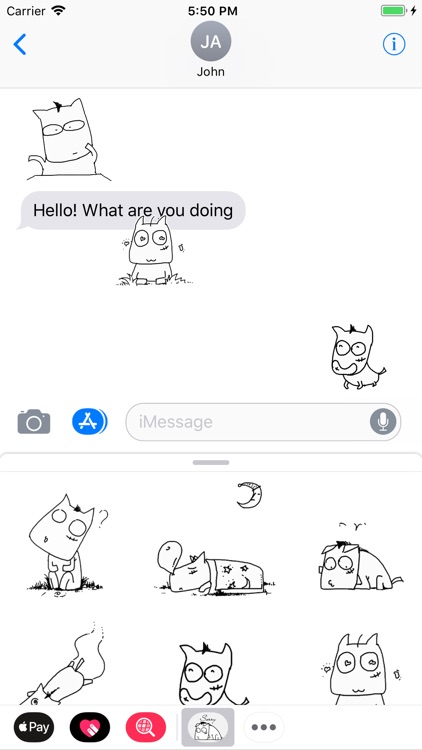 Doodle Dog Animated Stickers