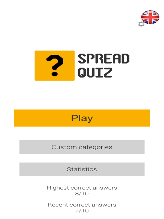 Spread Quiz на iPad
